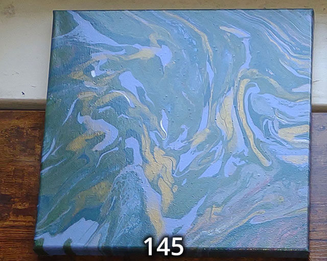 An 12x12 paint pour piece